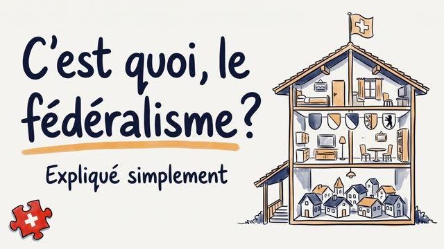 Video: Le fédéralisme expliqué simplement: Confédération, cantons, communes