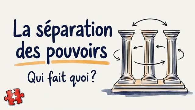 Video: Séparation des pouvoirs en Suisse: qui fait quoi? Expliqué simplement